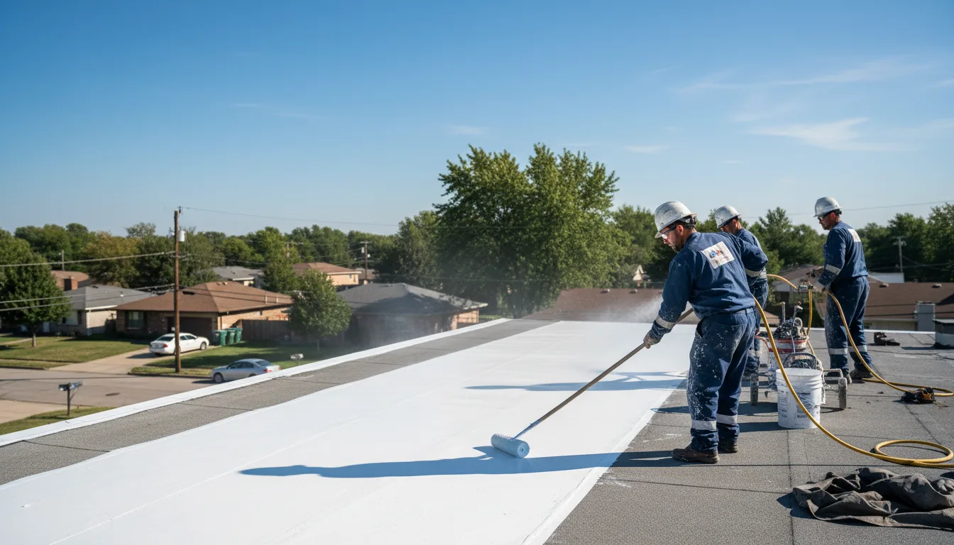 Commercial roof coating in Mineral Springs, PA near me